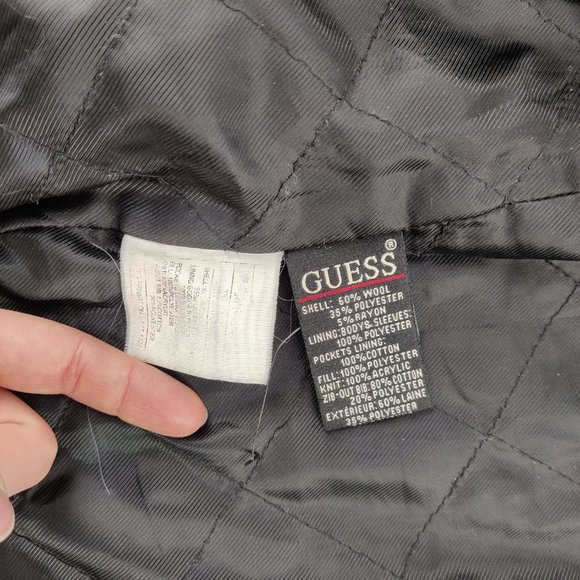 Black Guess Peacoat - Picture 6 of 6